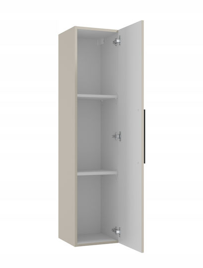 Deftrans Dulap coloană de baie de perete M33xA28.5xÎ140cm Neagră