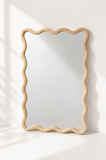 Kaemingk Καθρέπτης Ορθογώνιος Μπεζ 59x39cm Kaemingk Καθρέπτης Ορθογώνιος Μπεζ 59x39cm