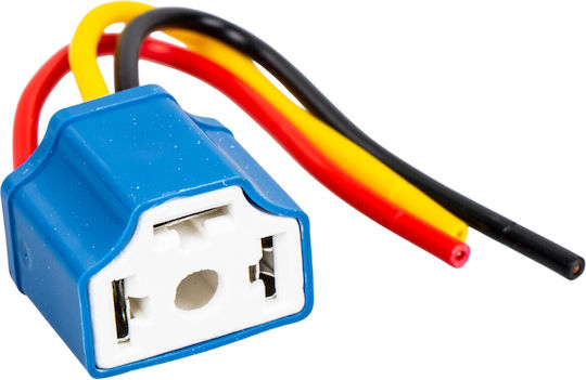 2x Socket Block H4 Bulb Holder Ceramic Block 12v/24v Cu Wires