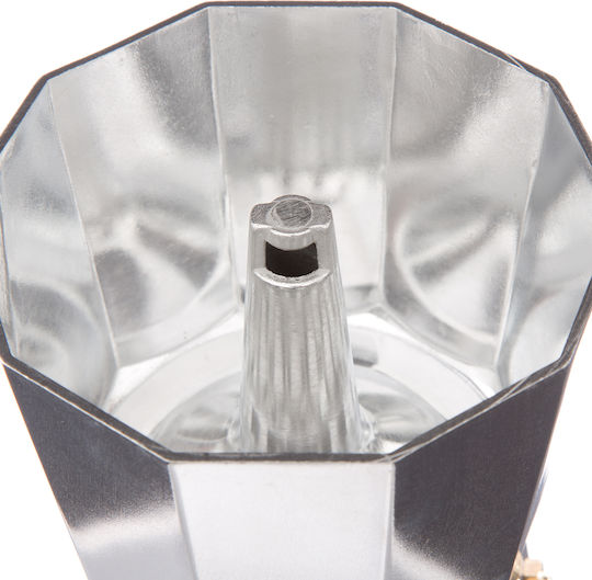 Secret de Gourmet Secret de Gourmet Stovetop Espresso Pot 6 Cups Silver