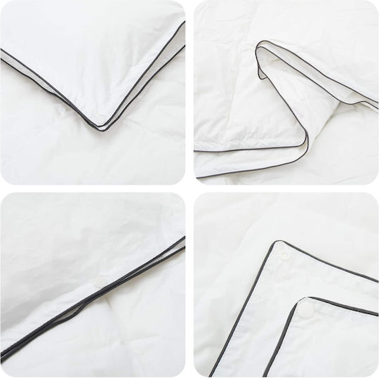 vidaXL Single 155x220 cm White vidaXL Single 155x220 cm White