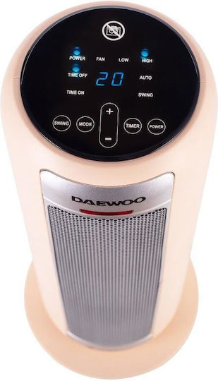 Daewoo Κεραμικό Αερόθερμο Δωματίου Δαπέδου Εκρού 2200W