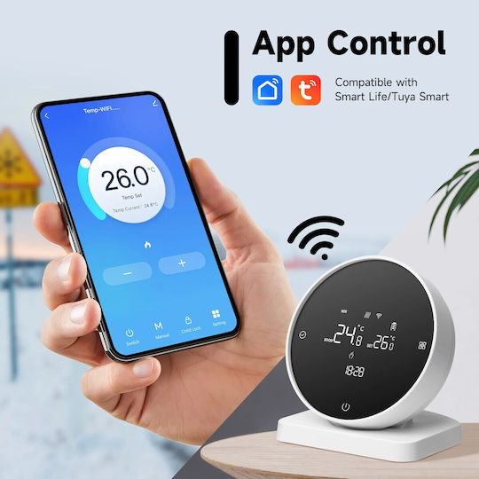 Termostat Digital de Cameră Smart cu Wi-Fi