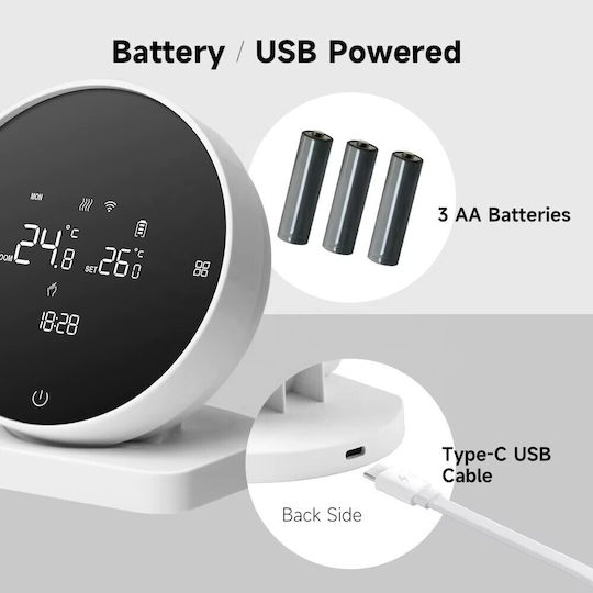 Termostat Digital de Cameră Smart cu Wi-Fi