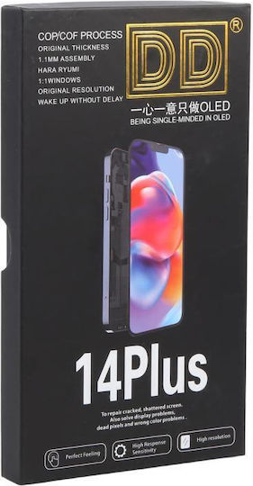 DD Audio OLED Ersatzbildschirm mit Touch-Mechanismus für iPhone 14 Plus Schwarz
