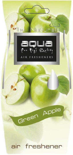 Aqua Car Air Freshener Tab Pendand The Naturals Green Apple 00-0