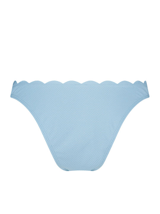 Scallop Bikini Slip High Waist