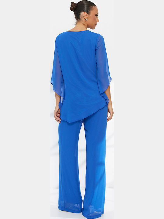 Women's Asymmetric Set with Trousers