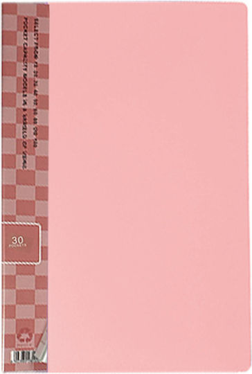 Книга За Показване Pastel А4 0.50mm 0.35mm 40 Листа Розова