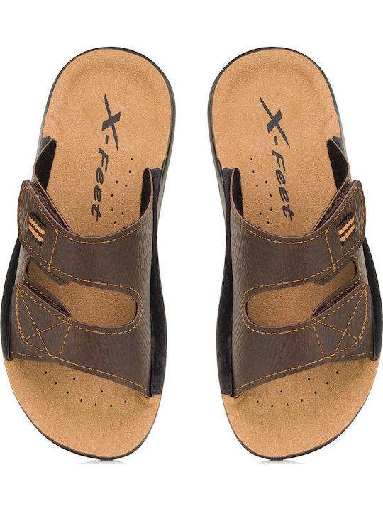 Herrensandalen in Braun Farbe
