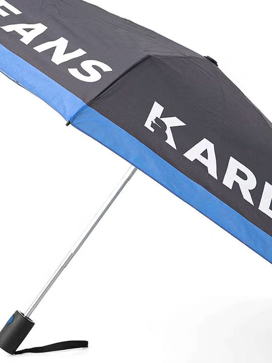 Karl Lagerfeld Compact Black Umbrella