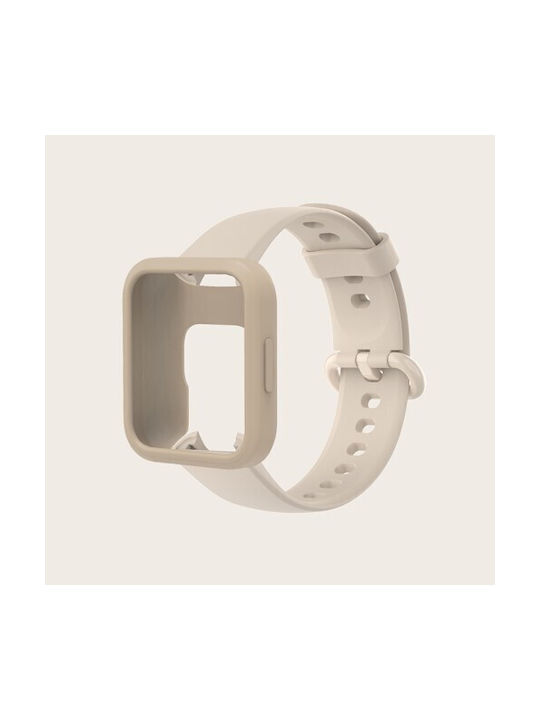 Silicone Protective Frame Strap Silicone Ivory White (Redmi Watch 2 Lite)