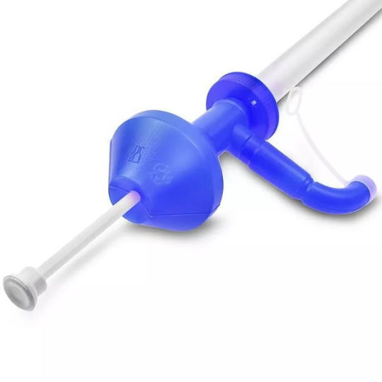 Handbetriebene Öl- und Wasserpumpe für die Küche aus Kunststoff Blau