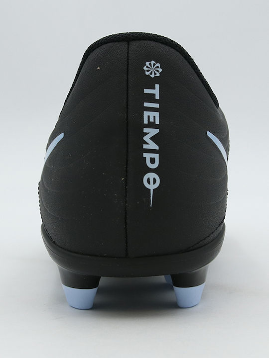 Tiempo FG/MG Kids Soccer Cleats & Shoes Molded Black