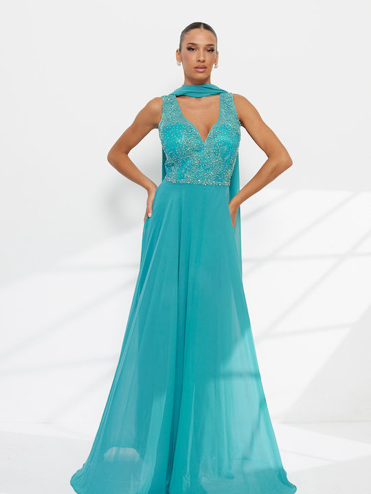Maxi Wedding Dress with Lace Lace
