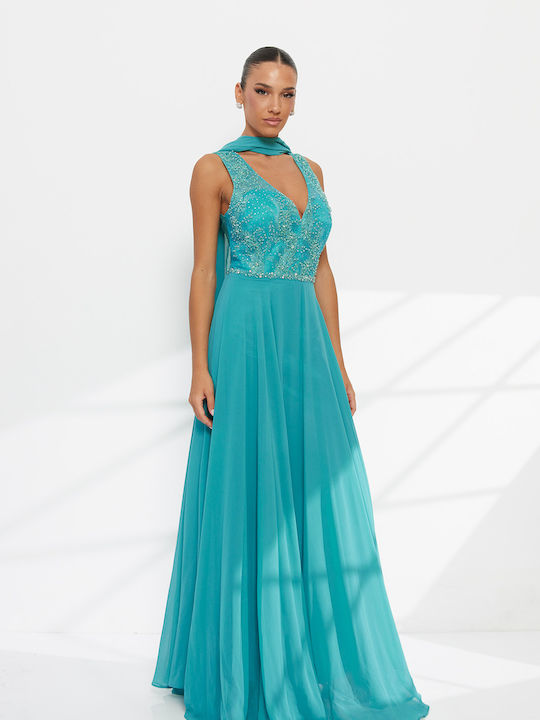 Maxi Wedding Dress with Lace Lace