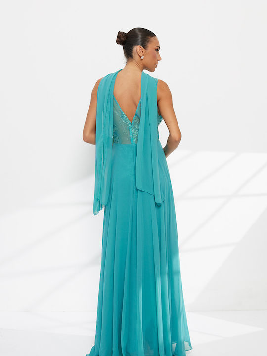 Maxi Wedding Dress with Lace Lace