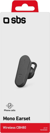 SBS BH80 In-ear Bluetooth Handsfree Ακουστικό Μαύρο