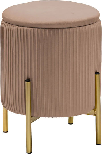 Living Room Collapsible Stool With Storage Space Cappuccino 30x30x42cm Living Room Collapsible Stool With Storage Space Cappuccino 30x30x42cm