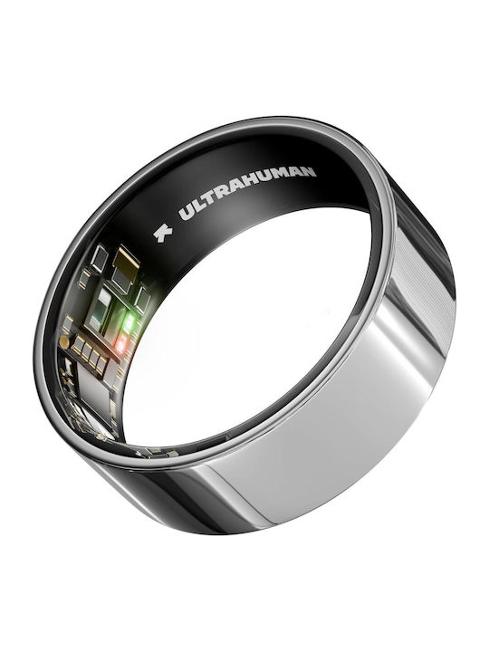 Ultrahuman Air Intelligente Ringe 22.3mm Wasserdicht mit Herzfrequenzsensor Silber