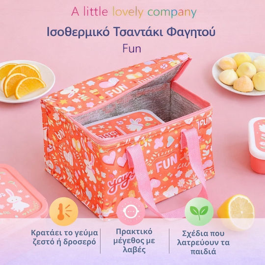 A Little Lovely Company Plastic Kids' Dinner Set Thermal