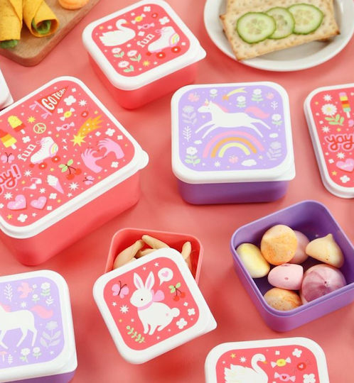 A Little Lovely Company Plastic Kids' Dinner Set Thermal