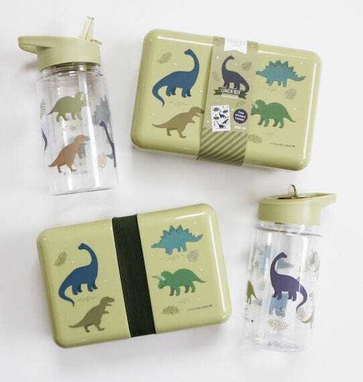 A Little Lovely Company Plastic Kids' Food Set Dinosaurs