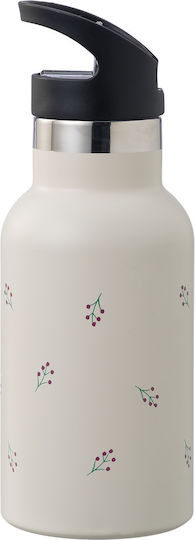Kids Water Bottle Thermos Silicone With Straw Coffee 350ml