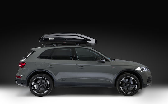 Modula Evo Dachbox Für Autos Mit Doppelseitigem Öffnen 400lt Schwarze Matt Modula