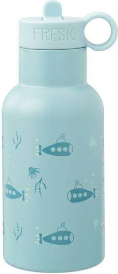 Kids Water Bottle Thermos Silicone With Straw Coffee 350ml