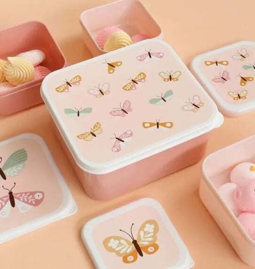 A Little Lovely Company Kids Water Bottle Butterfly Plastic