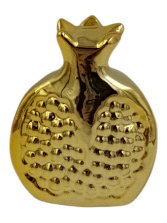 Christmas Decorative Half Pomegranate Porcelain 8.5x7cm 3 Silver Colours