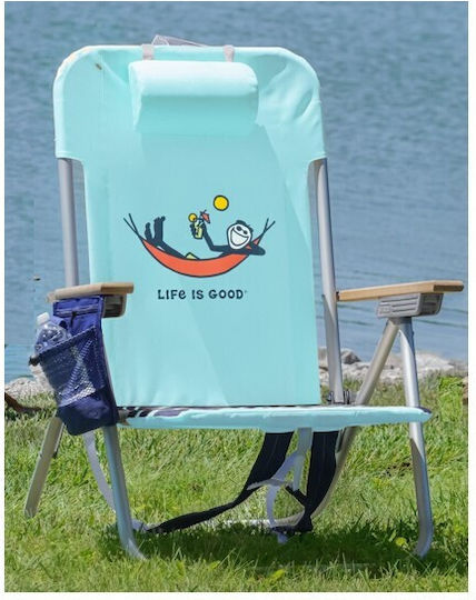Tommy Bahama Aluminium Turquoise Beach Chair 73.7x63.5x10cm