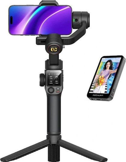 Aochuan S3 Mobile Phone Gimbal with 3-Axis Stabilizer and 10 Hours Battery Life Black