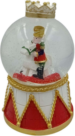 Dekorativer Weihnachts-Nussknacker mit Beleuchtung Batteriebetrieb Höhe 14cm