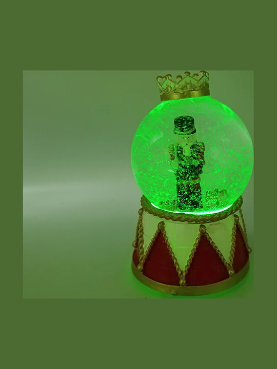 Dekorativer Weihnachts-Nussknacker mit Beleuchtung Batteriebetrieb Höhe 14cm