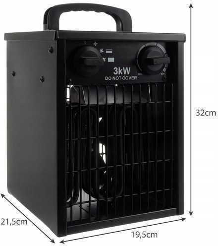 Startseite Ventilatorenheizung Allgemeine Verwendung Bormann 3000W Grau