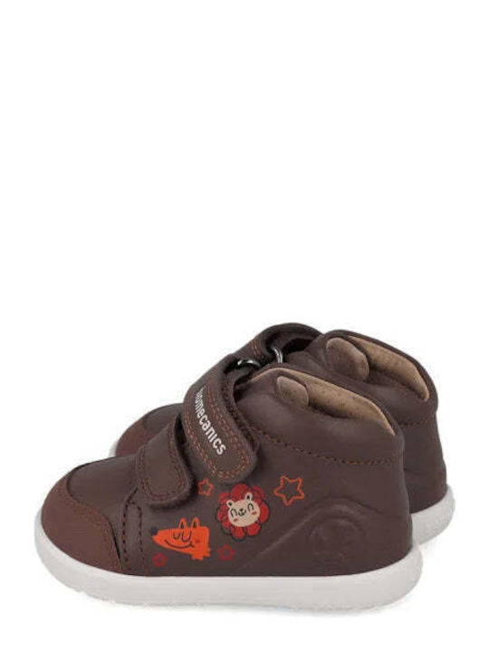 Детски Sneakers High Анатомични с Велкро Кафяви