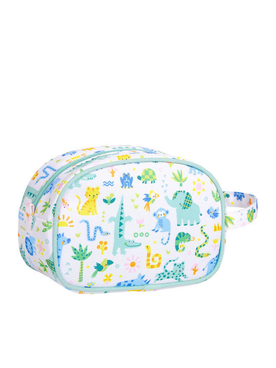 A Little Lovely Company Toiletry Bag Essentials Carry Handle Jungle