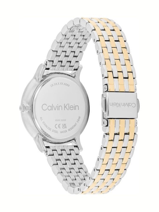 Calvin Klein Luxe Ceas Dama Cu Mecanism Pe Baterie Și Brățară Din Metal Calvin Klein Luxe Ceas Dama Cu Mecanism Pe Baterie Și Brățară Din Metal