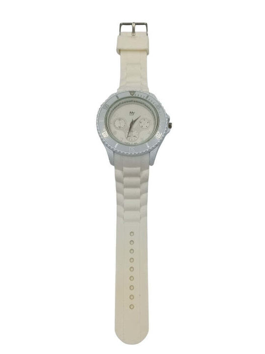 Damenuhren 45mm Batterie mit Gummi Armband