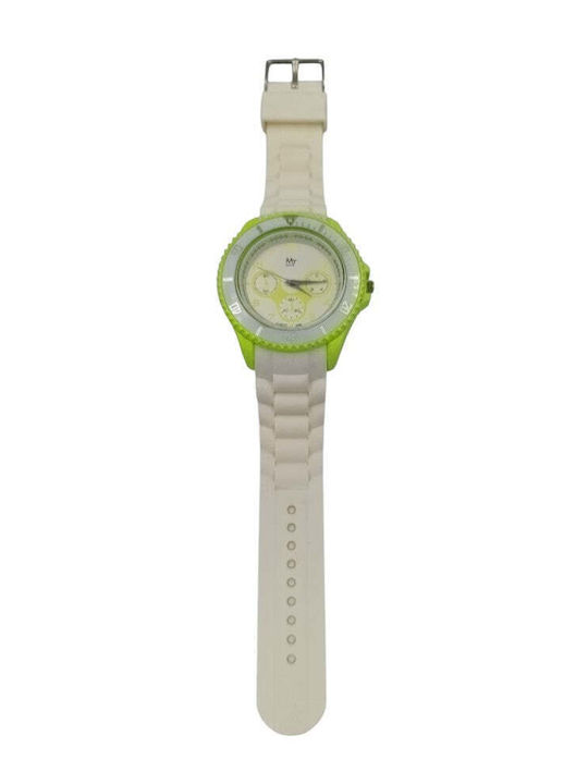 Damenuhren 45mm Batterie mit Gummi Armband