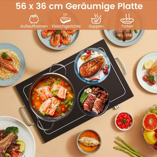 Costway Teppanyaki Platte Zum Grillen 56x36cm