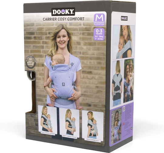 Dooky Μάρσιπος Πλάτης Γκρι με Μέγιστο Βάρος 15kg