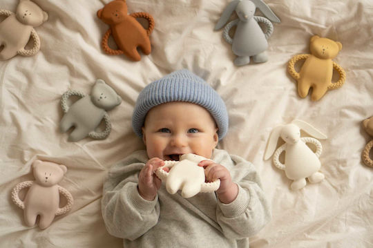 Kaninchen Baby Beißring aus Gummi