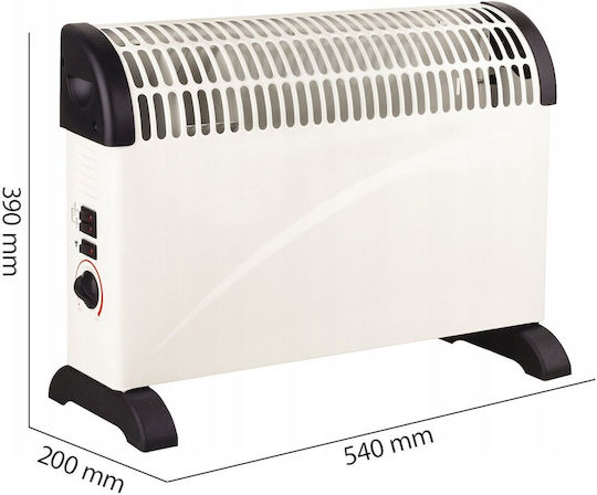 Θερμοπομπός Δαπέδου 2000W 54x39cm Λευκός