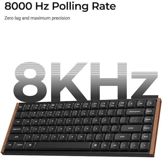 Keychron K3 Ultra QMK 8K K3U-H3 Wireless Gaming Mechanical Keyboard 75% with RGB Lighting (English US) Brown
