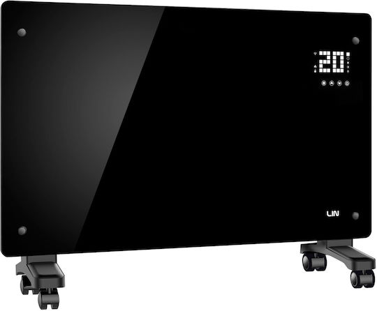 Lin Подов Конвектор 2000W с Електронен Термостат 81.5x52.5cm Черен