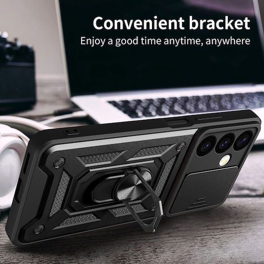 Калъф Ring Armor Campro Sonique Motorla Moto G34 5g Черен
