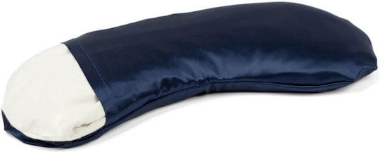 Bodhi Reisekopfkissen Mit Seide Navy Blau